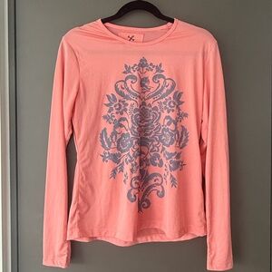 Coral Hiho Swim Shirt / Coverup / Rash Gaurd / Sun protection Bathing Suit